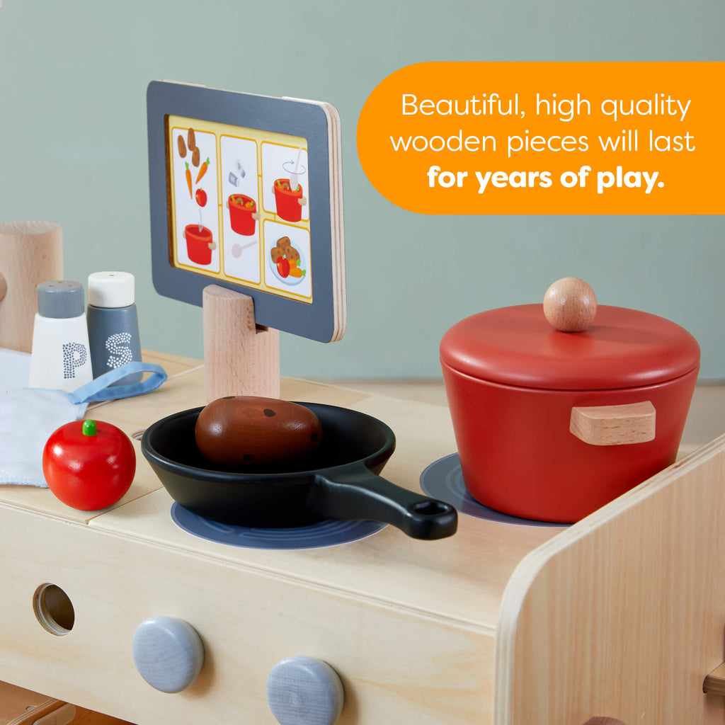 Creative Play 3 in 1 - Play Kitchen, Store & Workshop