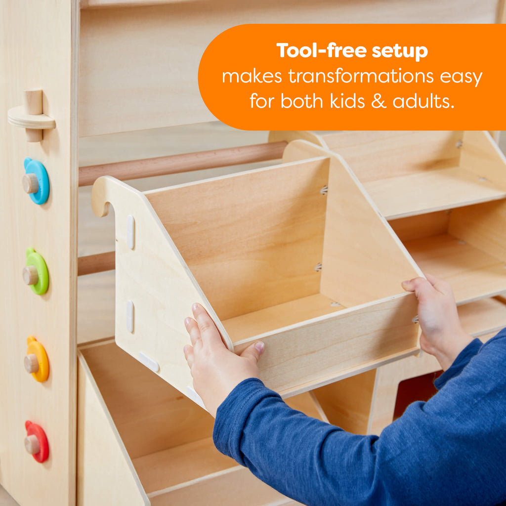 Creative Play 3 in 1 - Play Kitchen, Store & Workshop