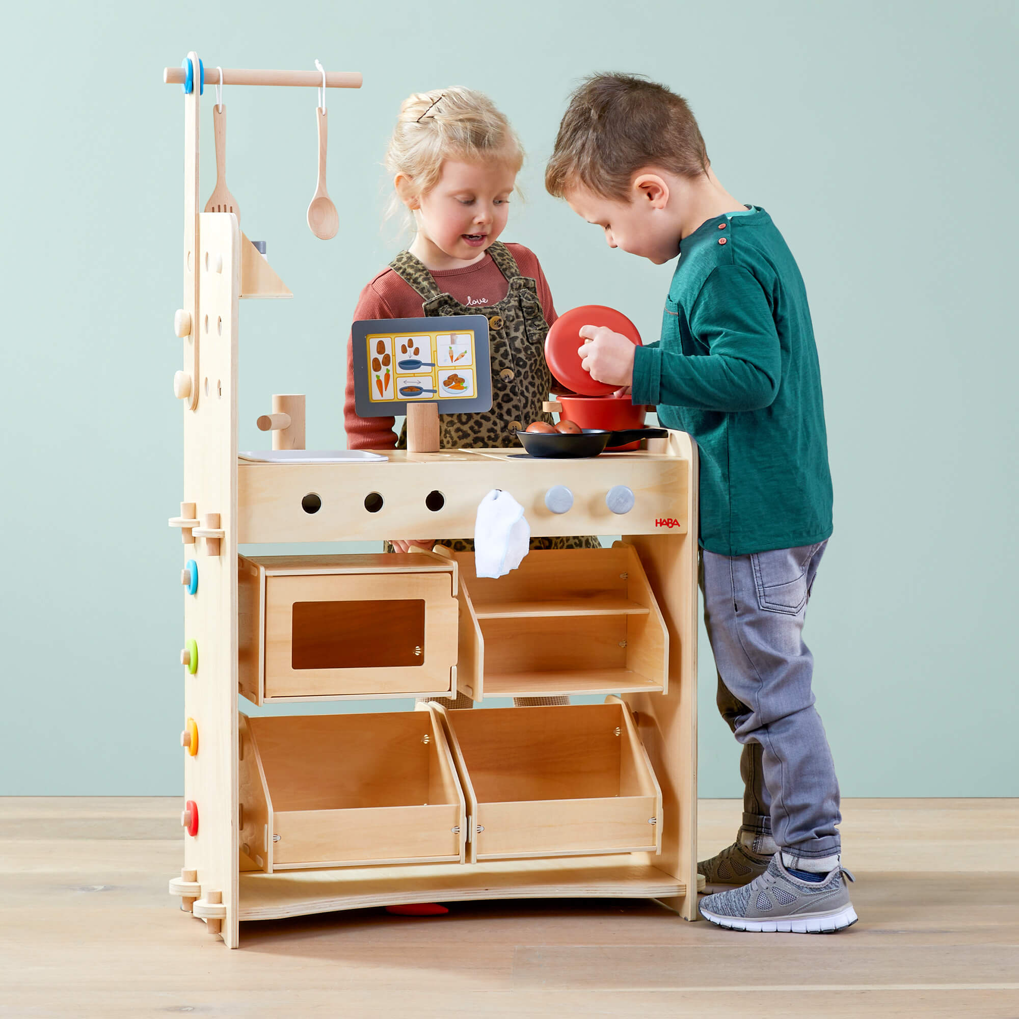 Creative Play 3 in 1 - Play Kitchen, Store & Workshop