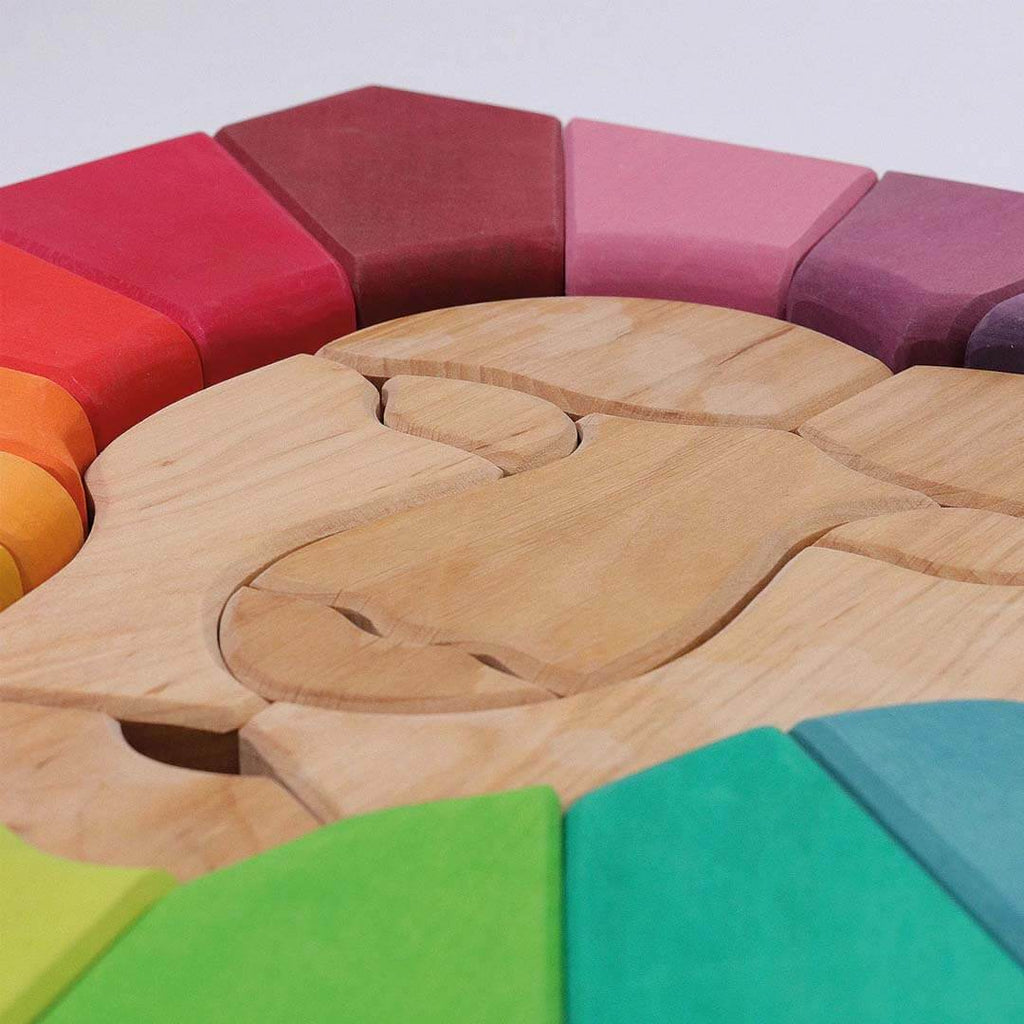 Rainbow Lion Wooden Puzzle