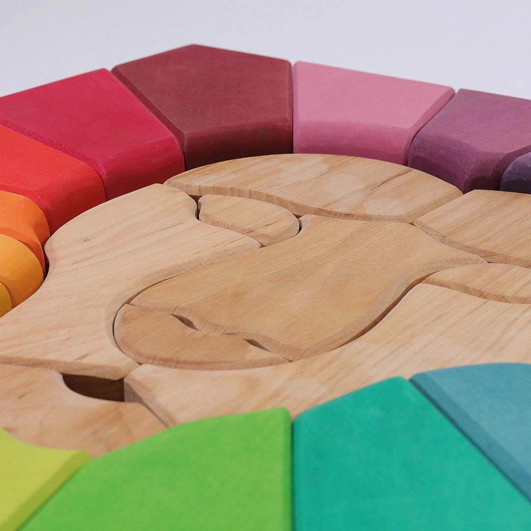 Rainbow Lion Wooden Puzzle