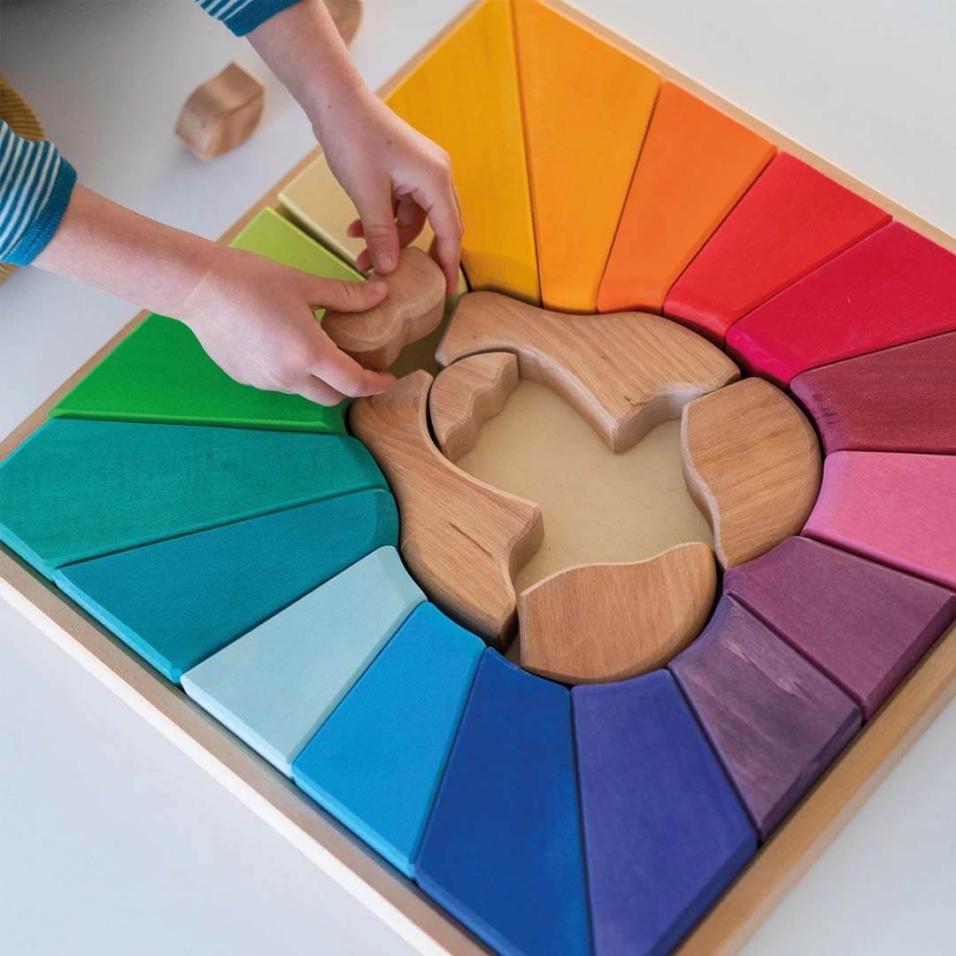 Rainbow Lion Wooden Puzzle