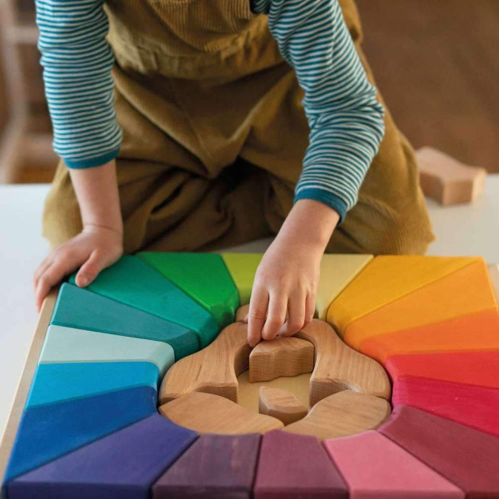 Rainbow Lion Wooden Puzzle