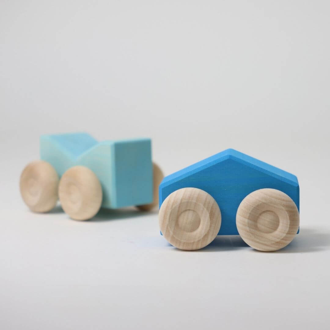 Wooden Stacking Cars