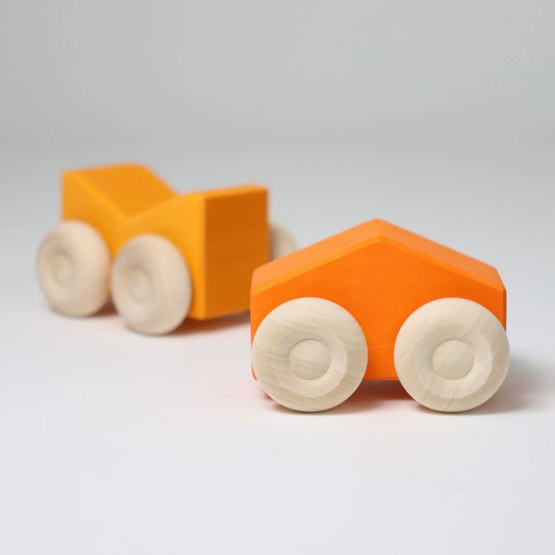 Wooden Stacking Cars