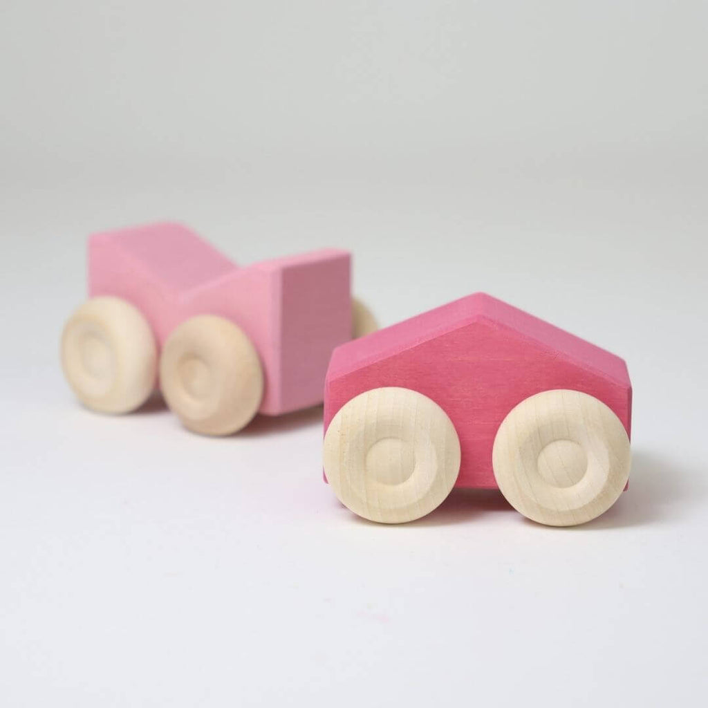 Wooden Stacking Cars