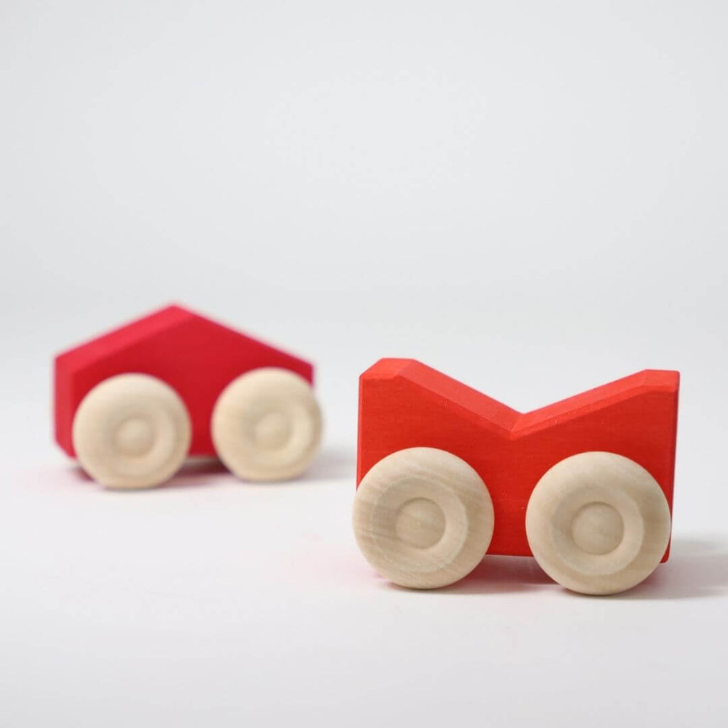 Wooden Stacking Cars