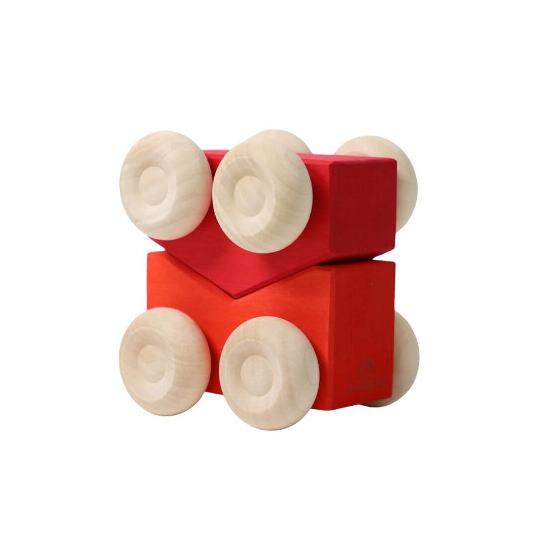 Wooden Stacking Cars