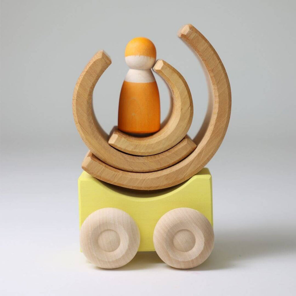 Wooden Stacking Cars