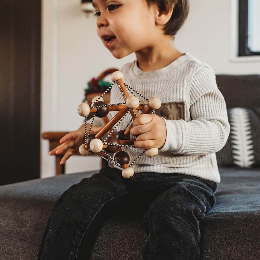 Wooden Baby Rattle & Teething Toy