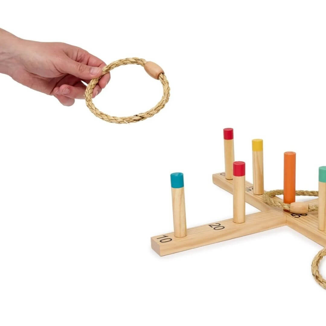 Wooden Ring Toss Game