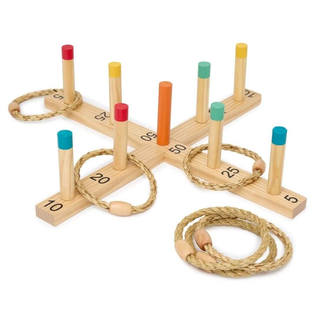 Wooden Ring Toss Game