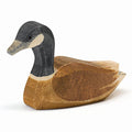 Canada Goose Swimming Wooden Figure
