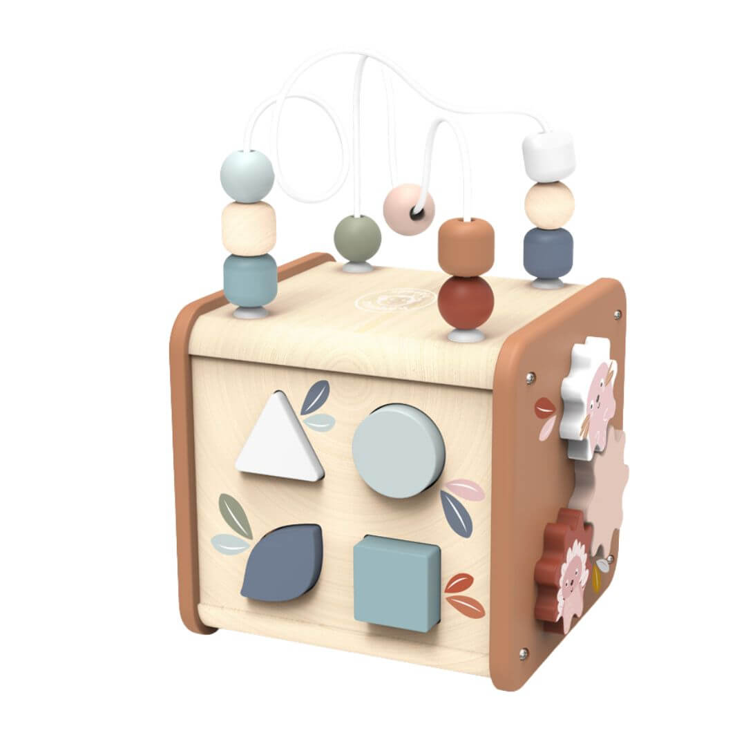 Wooden 5-in-1 Activity Cube