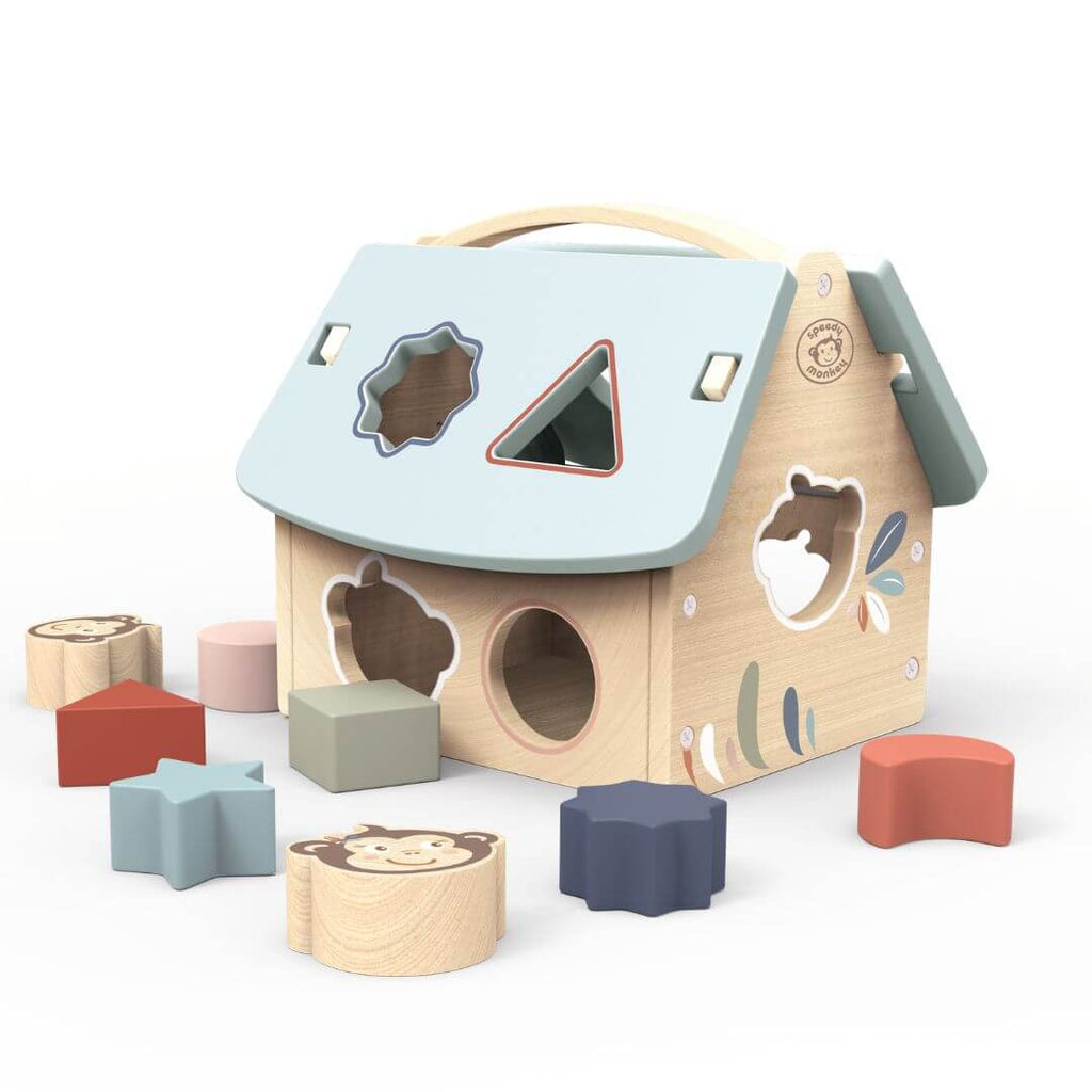 Wooden House Shape Sorter