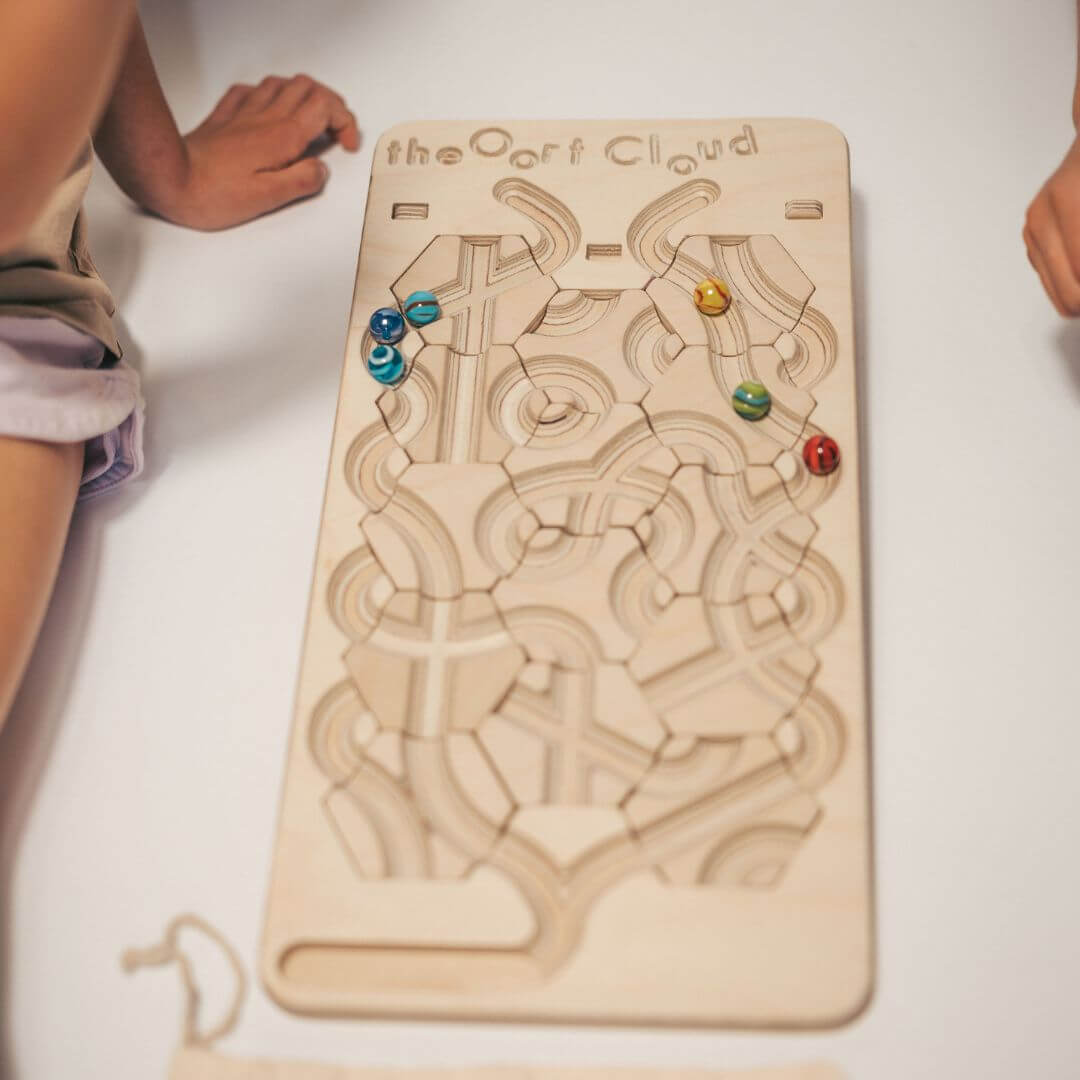 Oort Cloud Marble Run Puzzle Game